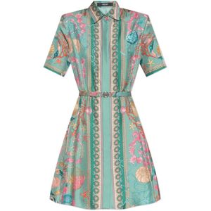Versace, Dames, Jurken, Groen, Maat: XS Zijde,