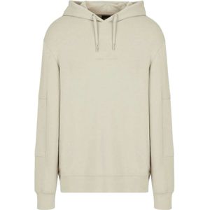 Armani Exchange, Heren, Sweatshirts & Hoodies, Beige, Maat: M