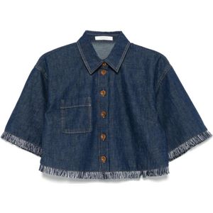 Zimmermann, Dames, Blouses & Shirts, Blauw, Maat: S Katoen,