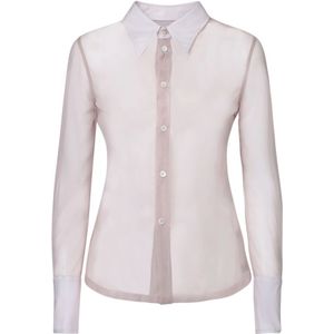 MM6 Maison Margiela, Dames, Blouses & Shirts, Roze, Maat: XS Katoen,