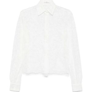 Ermanno Scervino, Dames, Blouses & Shirts, Wit, Maat: M
