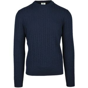 Luigi Borrelli Napoli, Heren, Truien, Blauw, Maat: S Zijde,