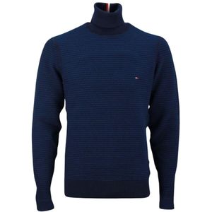 Tommy Hilfiger, Heren, Truien, Blauw, Maat: M Wol,