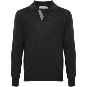 Canali, Heren, Tops, Grijs, Maat: 3XL Wol,