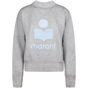 Marant étoile, Dames, Sweatshirts & Hoodies, Grijs, Maat: 2XS Katoen,