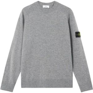 Stone Island, Heren, Truien, Grijs, Maat: L Wol,