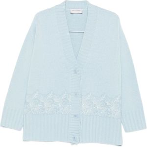 Ermanno Scervino, Dames, Truien, Blauw, Maat: XS