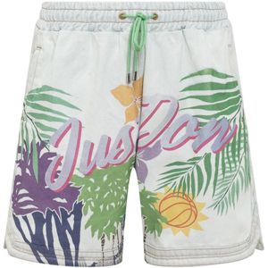 Just Don, Heren, Korte broeken, Wit, Maat: L