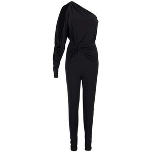 Saint Laurent, Dames, Jumpsuits & Playsuits, Zwart, Maat: M Viscose,