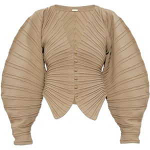 Cult Gaia, Dames, Truien, Beige, Maat: L