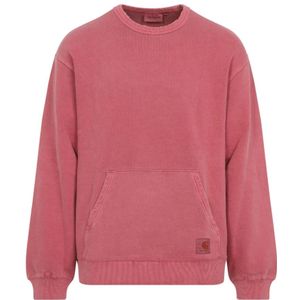 Carhartt Wip, Heren, Sweatshirts & Hoodies, Roze, Maat: M Denim,