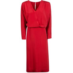 Alberta Ferretti, Dames, Jurken, Rood, Maat: M