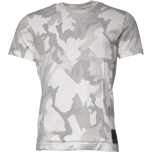 Dolce & Gabbana - Short Sleeve T-Shirt - Wit - Camouflage