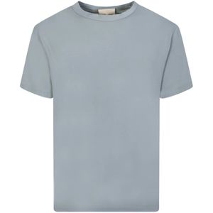 Ten C, Heren, Tops, Blauw, Maat: M Katoen,