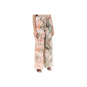 Zimmermann Wide Broeken , Pink , Dames , Maat: XS