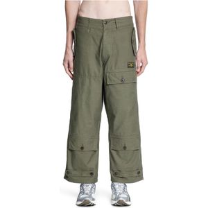 Human Made, Heren, Broeken, Groen, Maat: S Katoen,