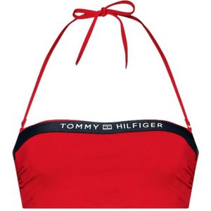 Tommy Hilfiger, Dames, Badkleding, Rood, Maat: XS Poliester,