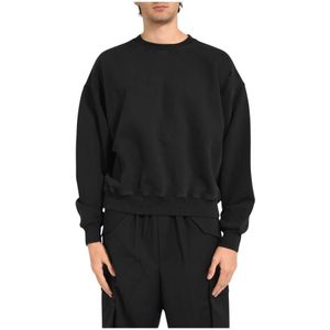 A Paper Kid, Heren, Sweatshirts & Hoodies, Zwart, Maat: M Katoen,