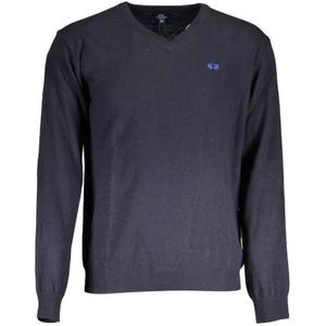 La Martina, Heren, Truien, Blauw, Maat: L Wol,