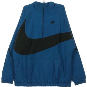 Nike, Heren, Jassen, Blauw, Maat: L Poliester,