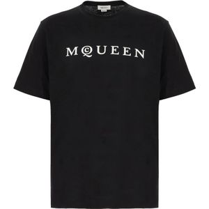 Alexander McQueen, Heren, Tops, Zwart, Maat: L