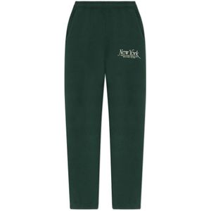 Sporty & Rich, unisex, Broeken, Groen, Maat: XL Katoen,