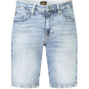 Hugo - Korte Broeken - Blauw - Regular Fit - Katoen