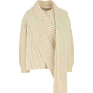 Jil Sander, Dames, Truien, Beige, Maat: 2XS