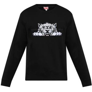 Kenzo, Heren, Sweatshirts & Hoodies, Zwart, Maat: S