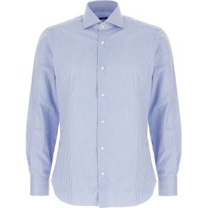 Barba, Heren, Overhemden, Blauw, Maat: 2XL