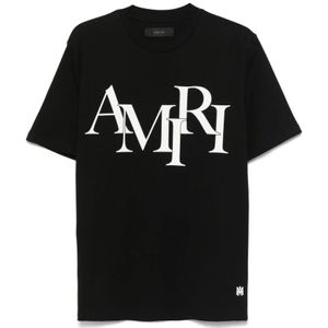 Amiri - Verspringende Logo Tee - T-shirt - Zwart - Katoen
