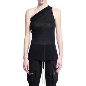 Rick Owens, Dames, Tops, Zwart, Maat: M Zijde,