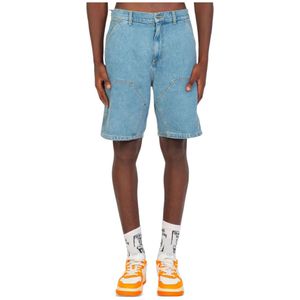 Barrow, Heren, Korte broeken, Blauw, Maat: W31 Denim,