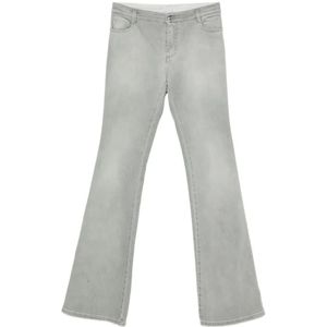 Ermanno Scervino, Dames, Jeans, Grijs, Maat: M Denim,