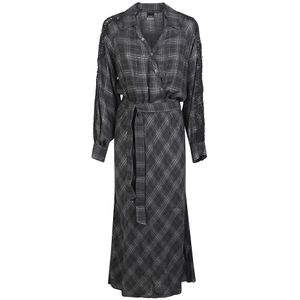 Pinko, Dames, Jurken, Grijs, Maat: XS Viscose,