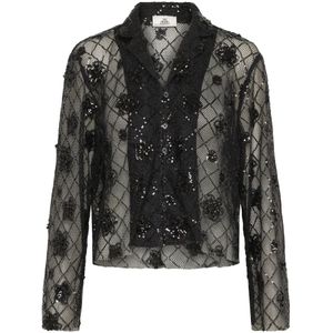 Karen by Simonsen, Dames, Blouses & Shirts, Zwart, Maat: S
