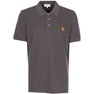 Maison Kitsuné, Heren, Tops, Grijs, Maat: L Katoen,