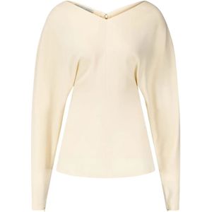 Stella McCartney, Dames, Blouses & Shirts, Beige, Maat: S Viscose,