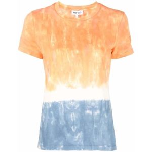 Kenzo, Dames, Tops, Veelkleurig, Maat: XS Katoen,