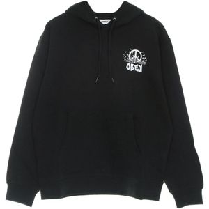 Obey, Heren, Sweatshirts & Hoodies, Zwart, Maat: XL Katoen,