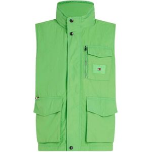 Tommy Hilfiger, Heren, Jassen, Groen, Maat: L Katoen,