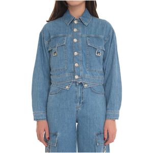 Liu Jo, Dames, Jassen, Blauw, Maat: S Denim,