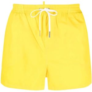 Dsquared2, Heren, Badkleding, Geel, Maat: L Polyamide,