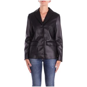 Max Mara, Dames, Jassen, Zwart, Maat: M Jersey,