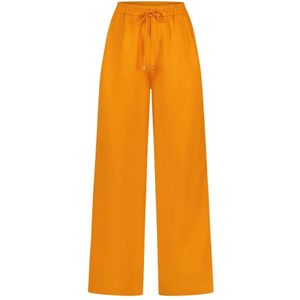 Fabienne Chapot, Dames, Broeken, Oranje, Maat: XS Linnen,
