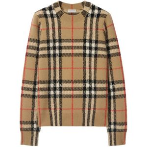 Burberry, Dames, Truien, Beige, Maat: XS Kasjmier,