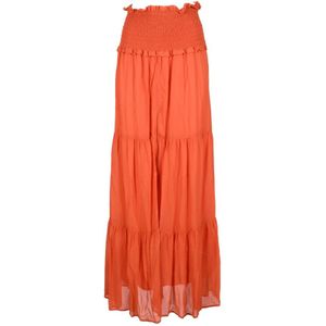 Dondup, Dames, Rokken, Oranje, Maat: S Chiffon,