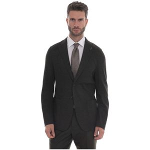 Paoloni, Heren, Pakken, Groen, Maat: 2XL Wol,