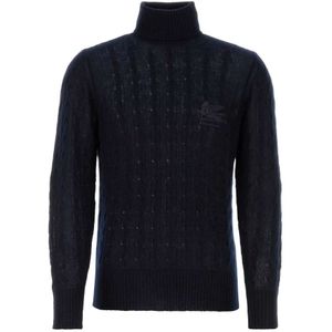 Etro, Heren, Truien, Blauw, Maat: M Kasjmier,