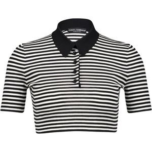 Dolce & Gabbana, Dames, Tops, Zwart, Maat: S Wol,